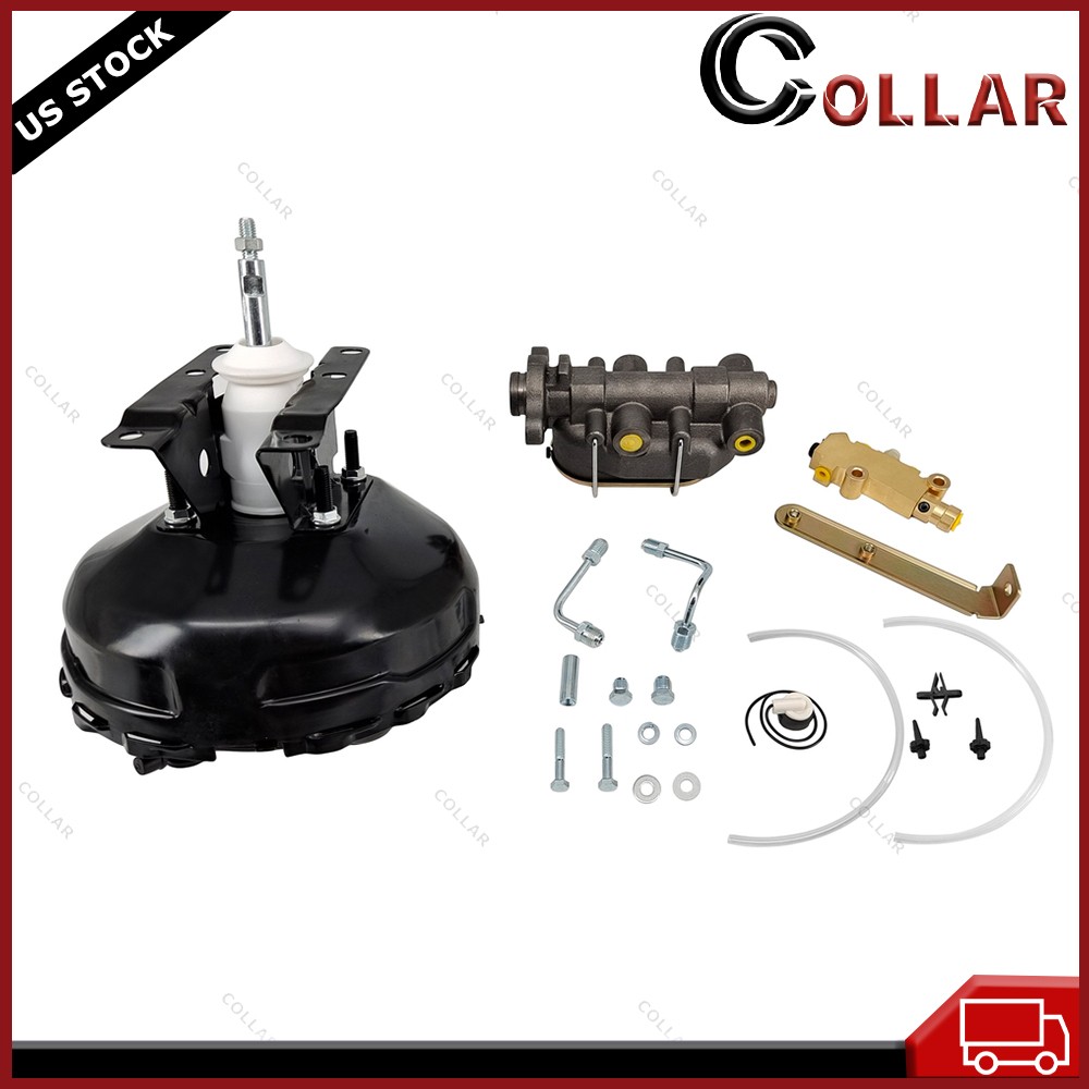 For 1973-1993 c10 k10 Chevy Truck Power Brake Booster Master Disc Drum Valve Kit