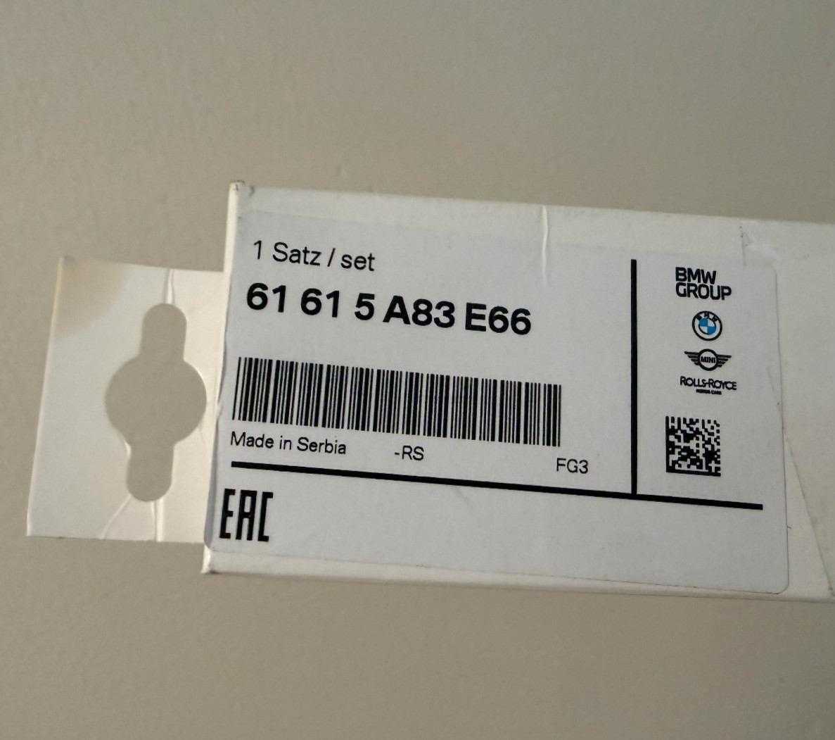Genuine BMW G45 X3 Wiper Blade Set 61-61-5-A83-E66 M50 xDrive 30 xDrive Genuine BMW G45 X3 Wiper Blade Set 61-61-5-A83-E66 M50 xDrive 30 xDrive