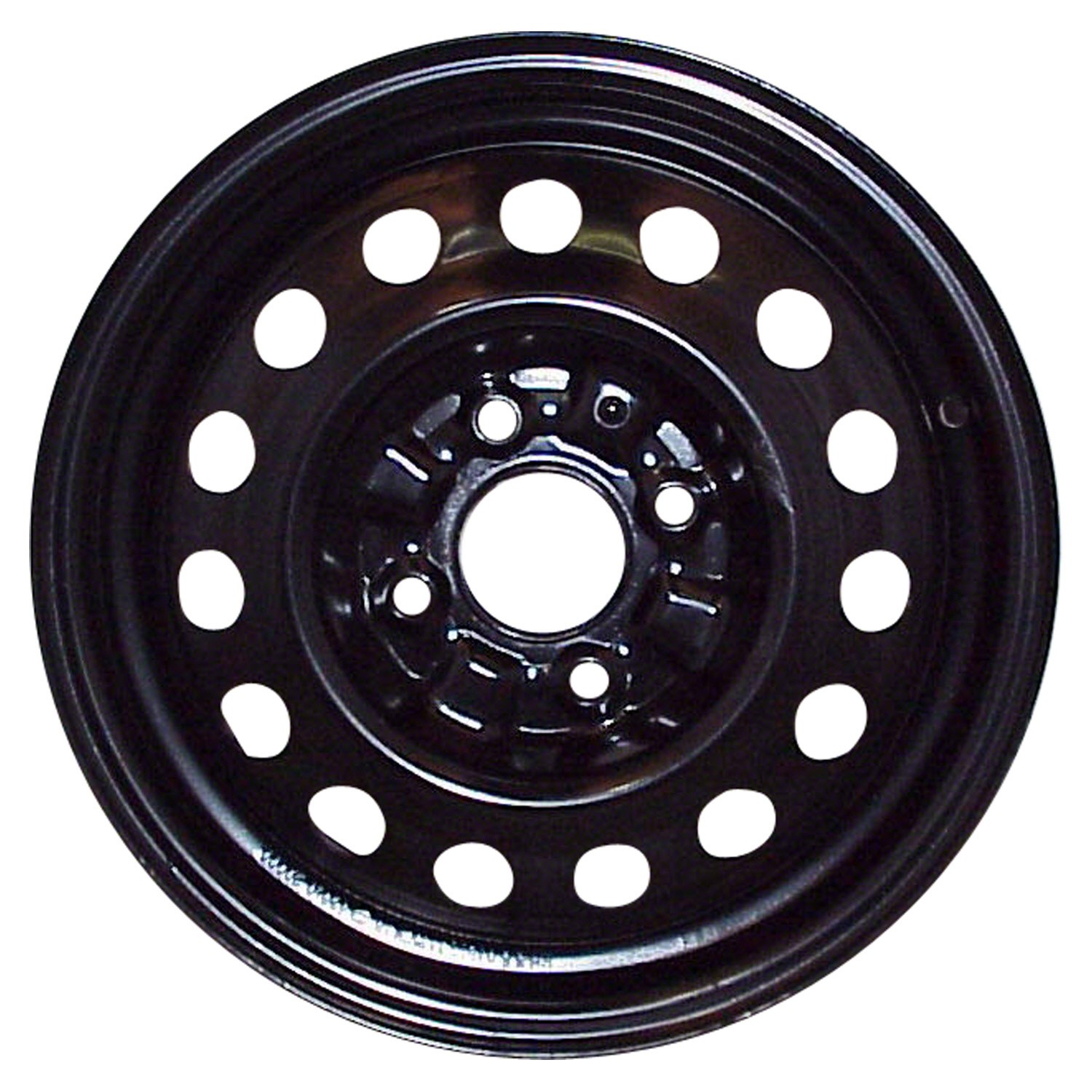 70689 Reconditioned OEM 15x5.5 Black Steel Wheel fits 2001-2003 Hyundai Elantra