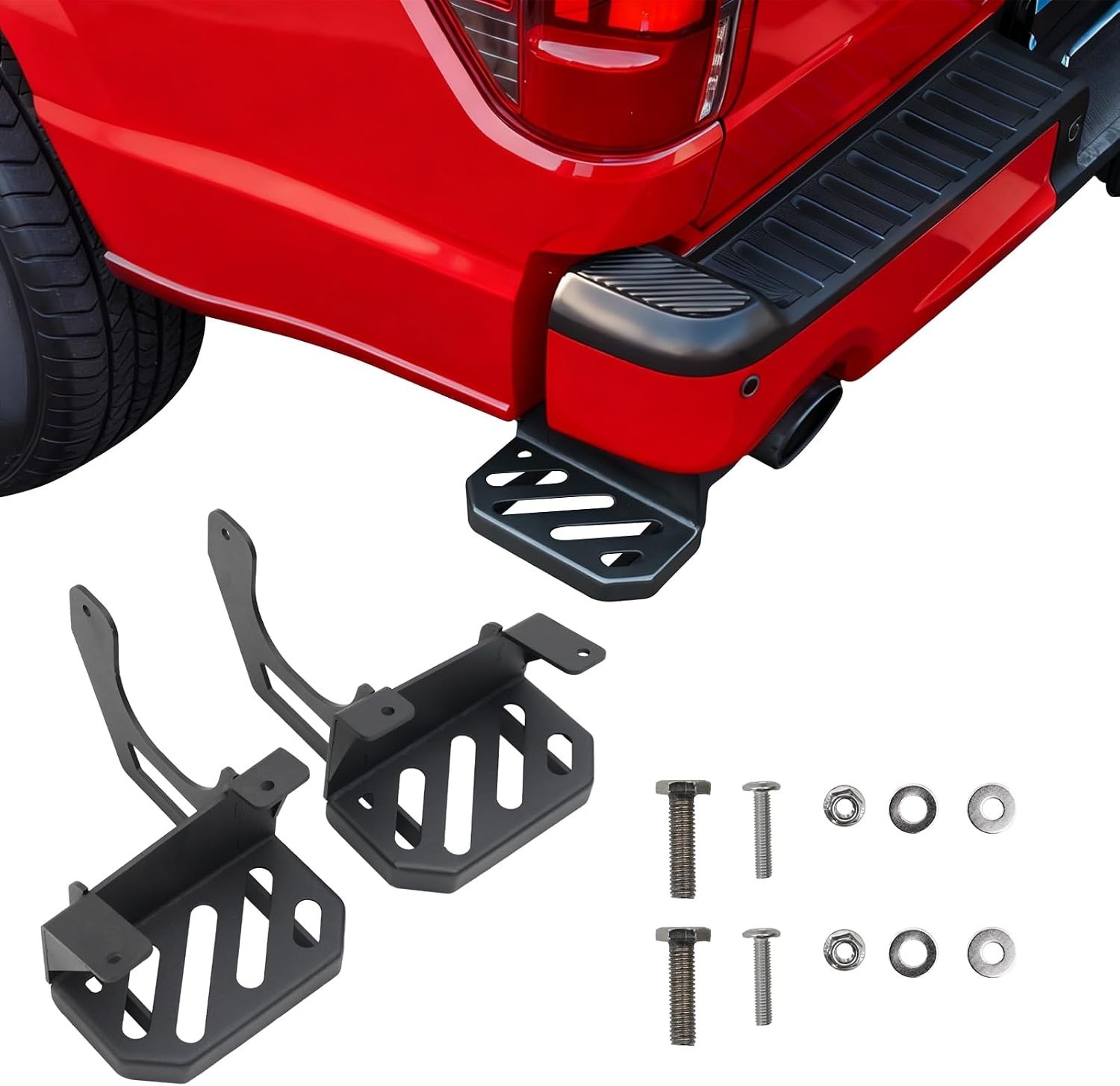 Maxzina Rear Bed Step for 2024-2026 Ford F150, Driver & Passenger Side 2PC