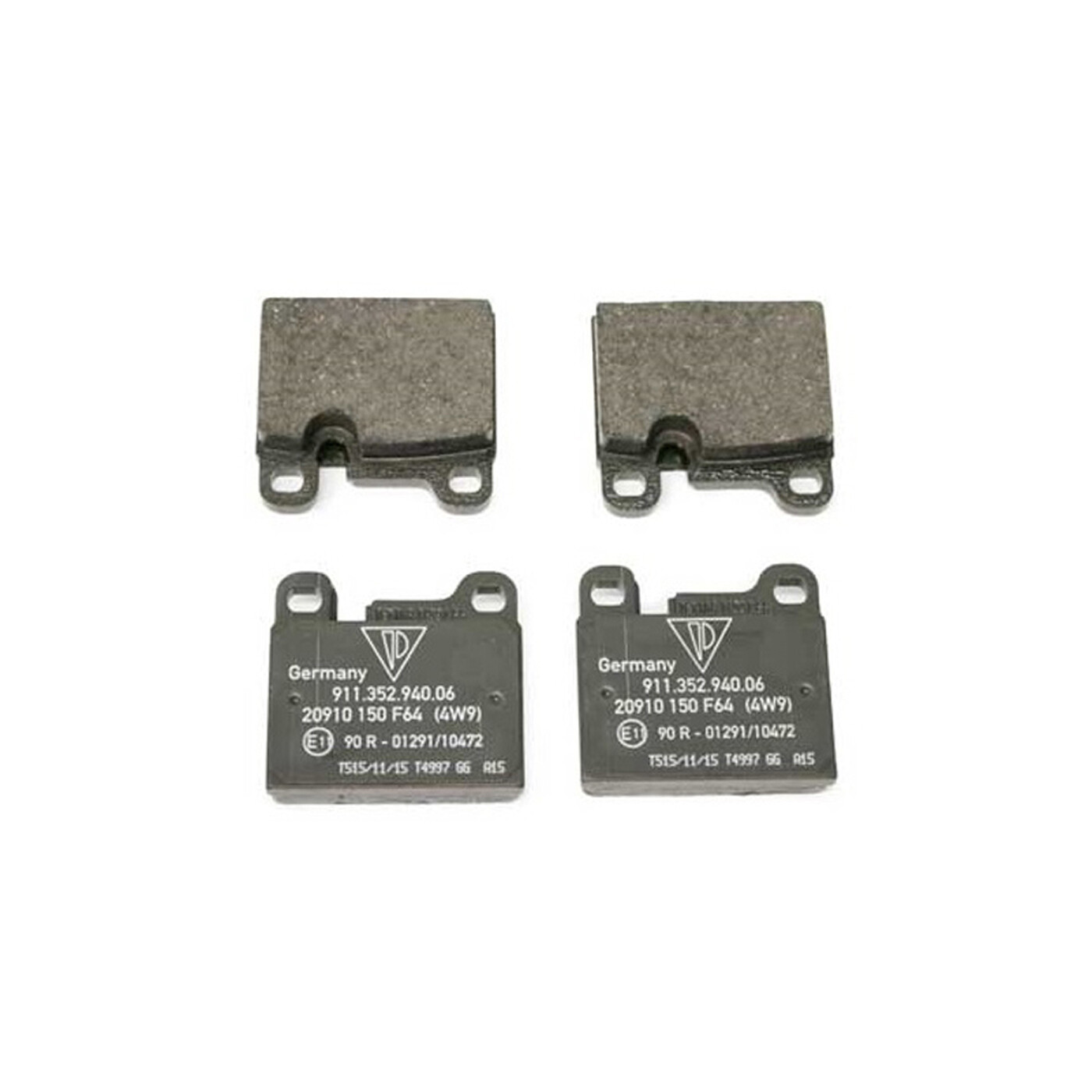 Textar Rear Brake Pads Set for Porsche 911 Base SC Carrera Speedster 1980-1989