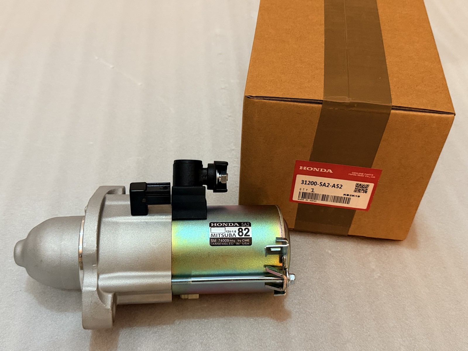 OEM Starter Motor 31200-5A2-A52 for 2013-2017 Honda Accord 2.4L 2015-2016 CR-V