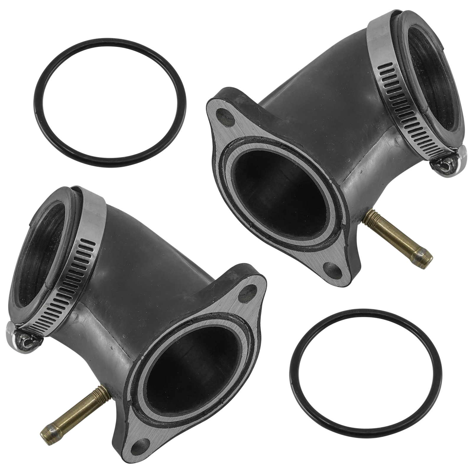 Front Rear Carburetor Boot Holder For Kawasaki Brute Force 650 KVF650 D E 05-13