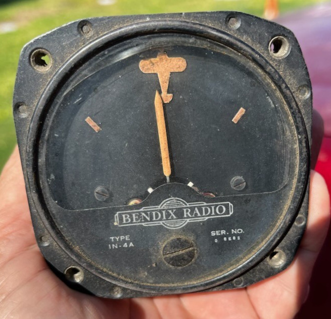 WWII Part - Bendix Radio Type IN-4A Radio Compass Heading Indicator B-17 B-24