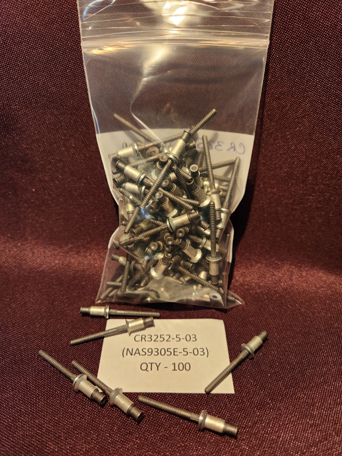 QTY – 100 / CHERRY MAX RIVET / PN: CR3252-5-03 / 