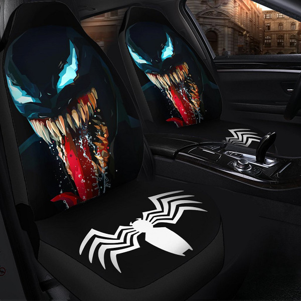 Premium Venom Movie Theme Car Seat Covers (set of 2)