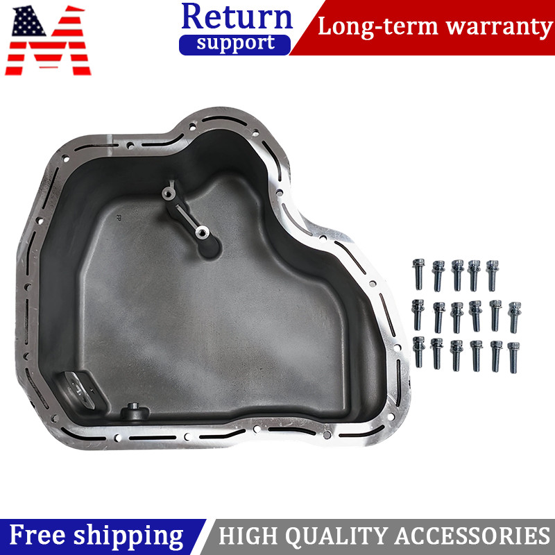Black High Capacity Cast Aluminum Oil Pan For 01-10 GM 6.6L LB7/LLY/LBZ/LMM
