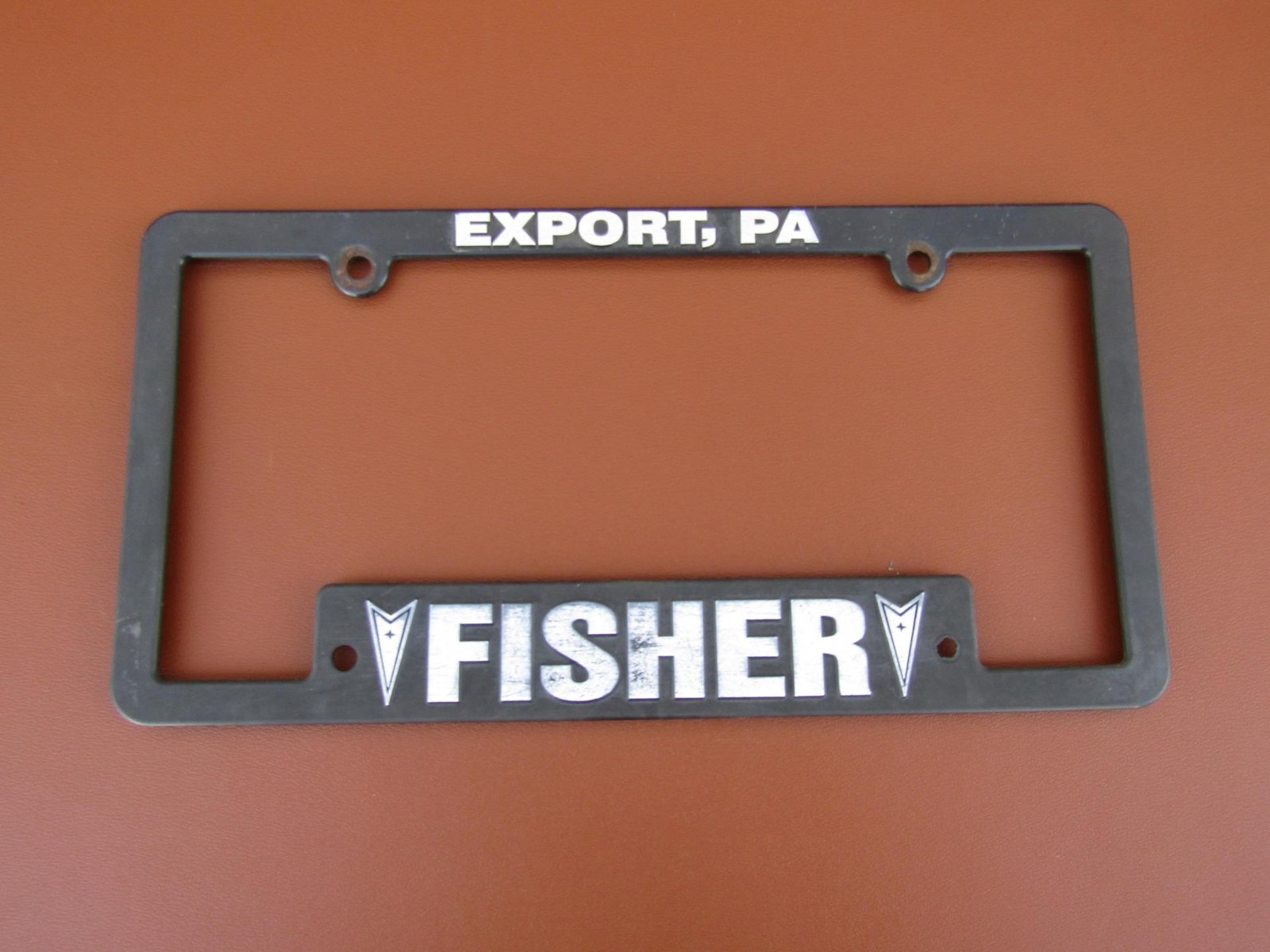 Vintage 1970\'s-1990\'s Fisher Pontiac Export Pennsylvania License Plate Frame