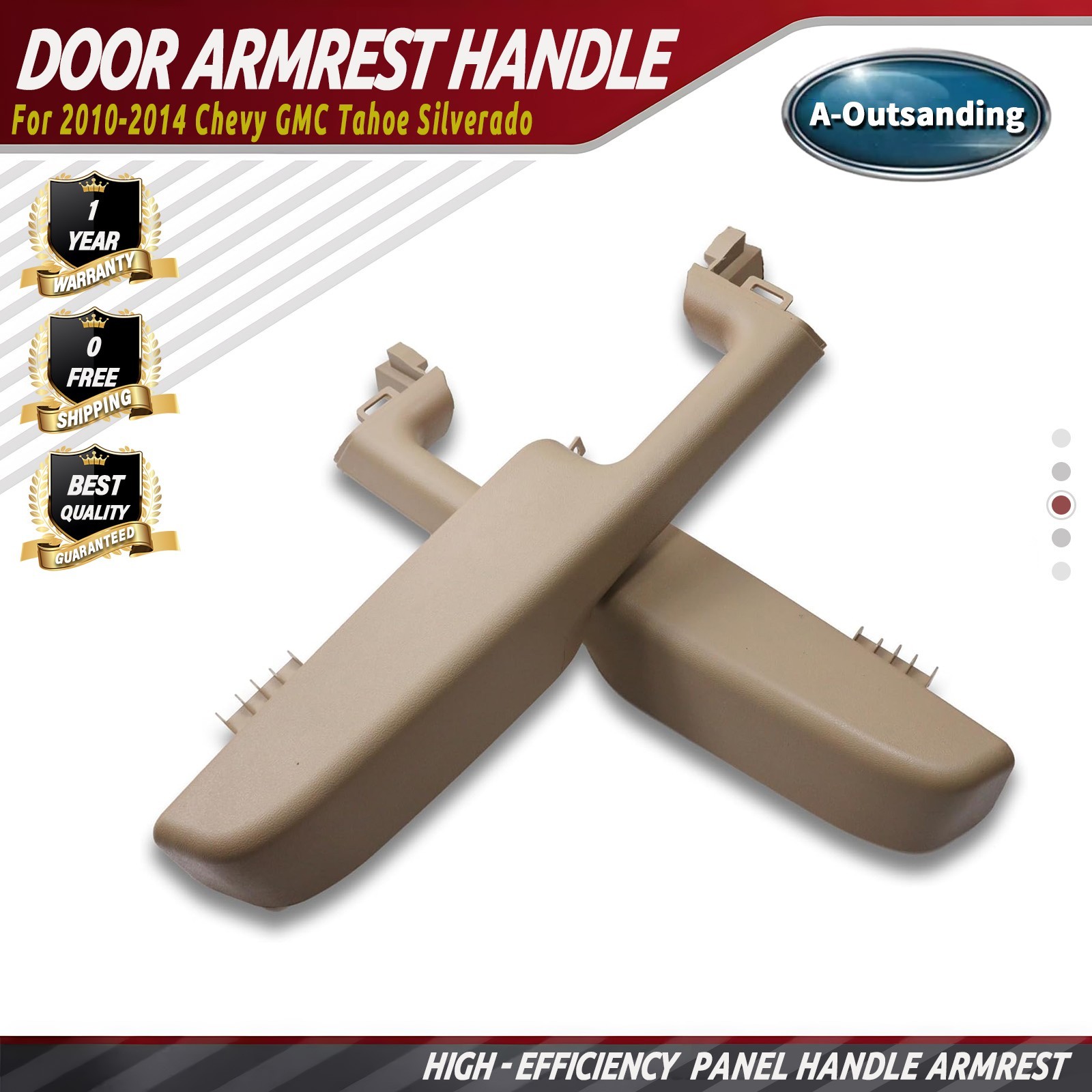 Front Left+Right Door Armrest Handle Fits GMC Yukon Chevy Suburban/Tahoe 1999-06