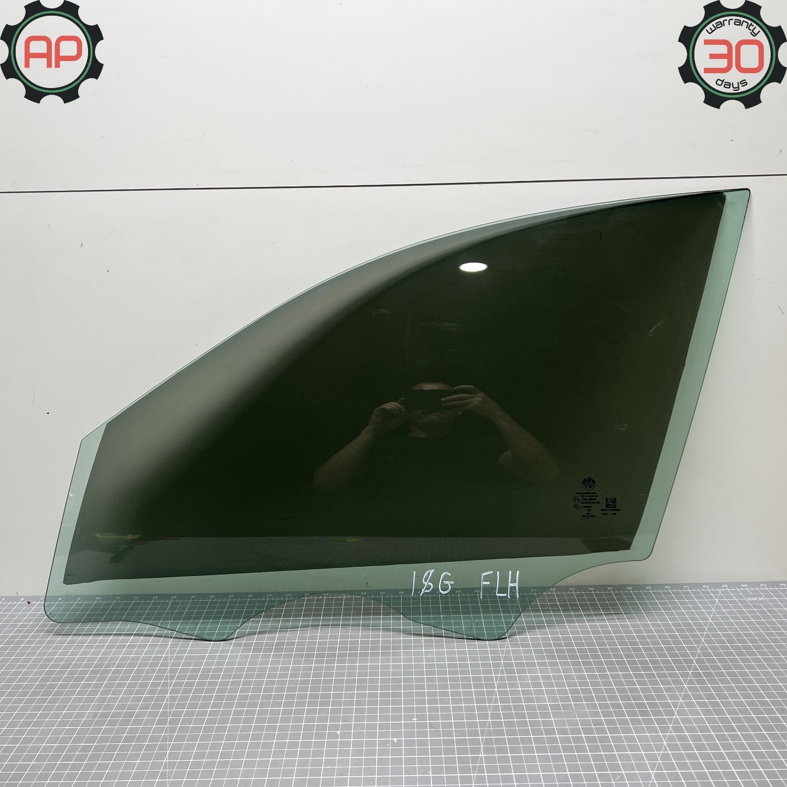 17-23 ALFA ROMEO GIULIA FRONT LEFT DRIVER SIDE WINDOW GLASS OEM