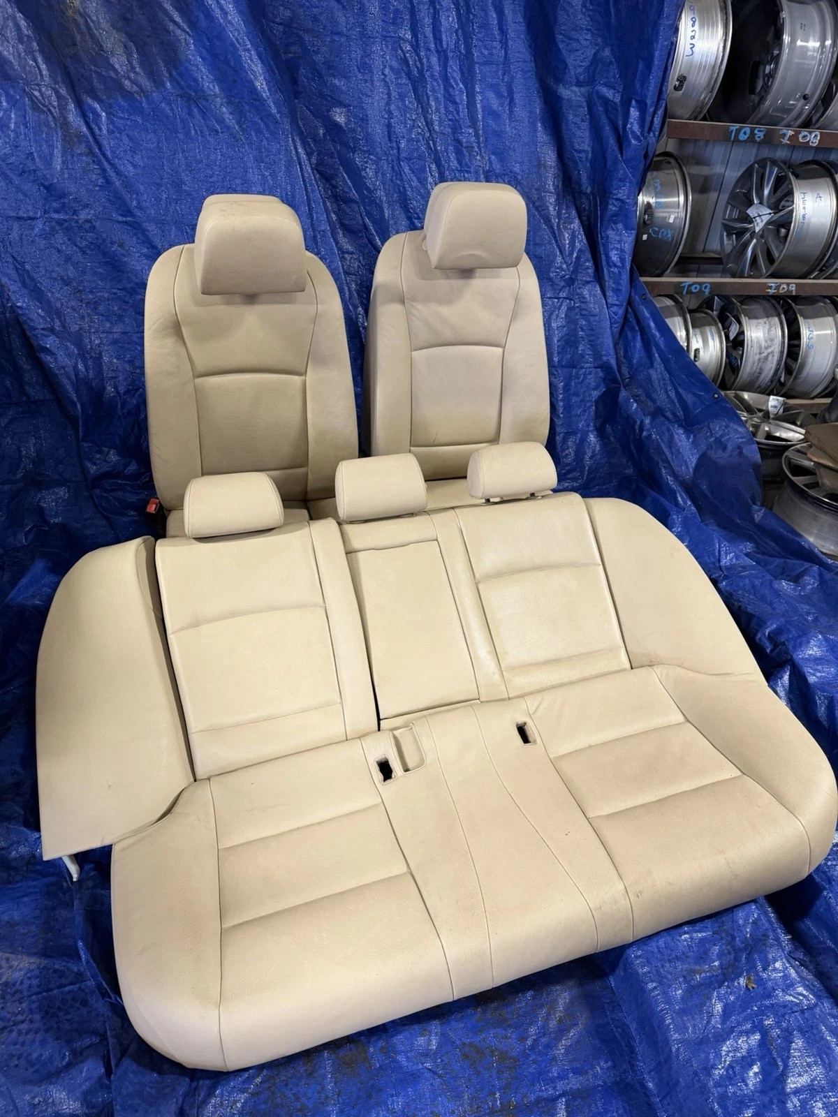 2011-2018 BMW F10 OEM SPORT POWER SET FRONT & REAR SEATS SEAT BEIGE