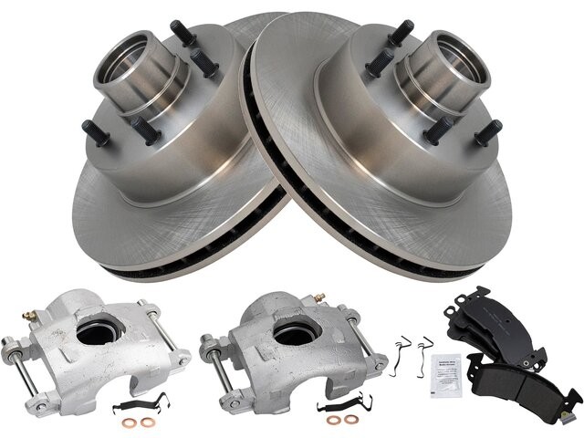 For 1979-1983 Buick Estate Wagon Brake Pad Rotor and Caliper Set Front 84731ZDQP