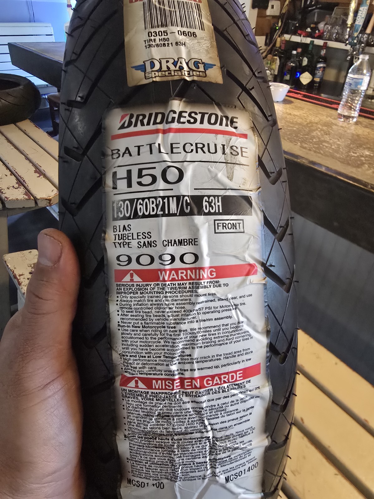 Bridgestone Battlecruise H50F 130/60B21M (63H) Front Motorcycle Tire Bridgestone Battlecruise H50F 130/60B21M (63H) Front Motorcycle Tire