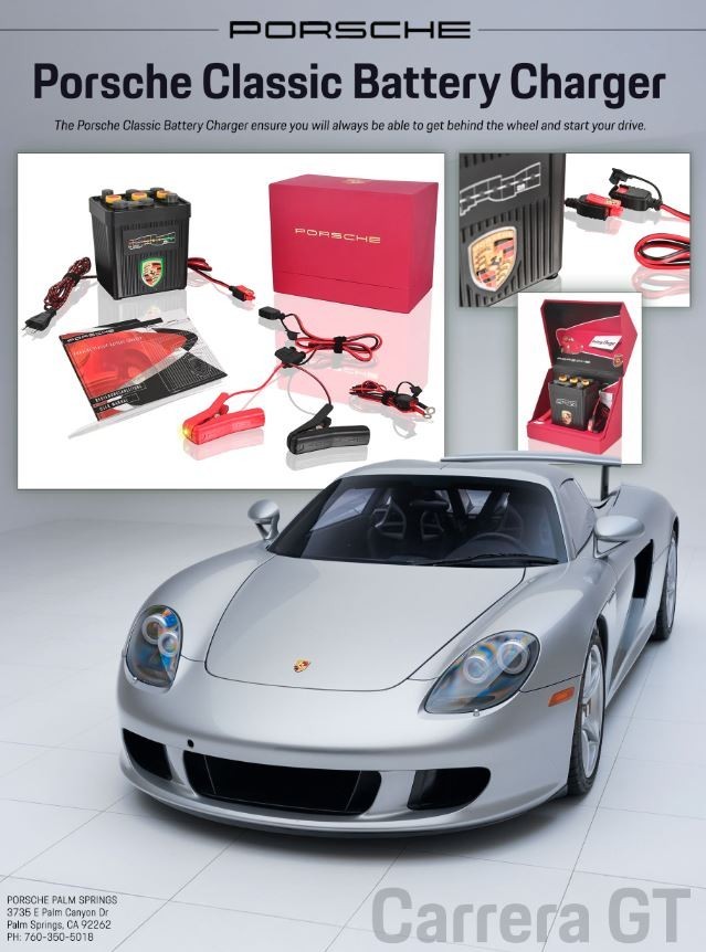 Genuine Porsche Carrera GT Classic Battery Charger/Maintainer PCG-356-611-71