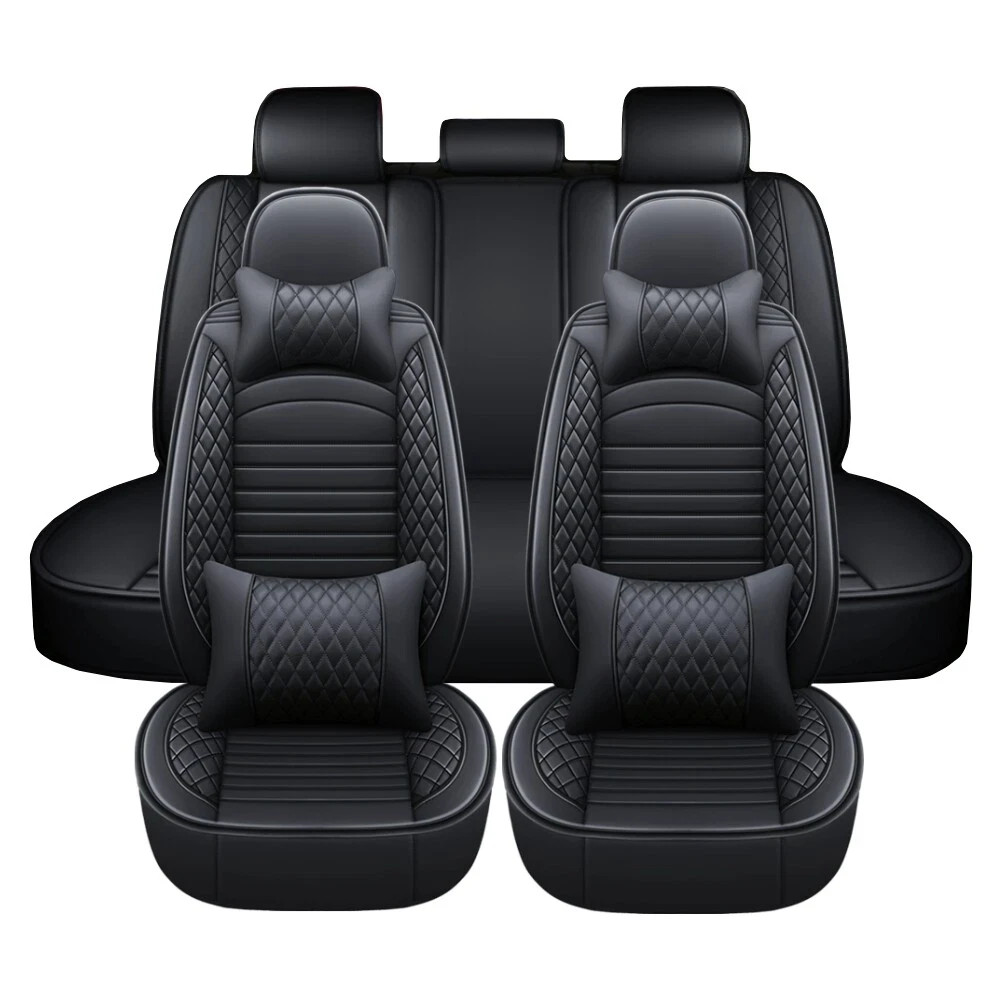 For Toyota Corolla Camry RAV4 CHR Prius Faux Leather Seat Cover Full Set / Front