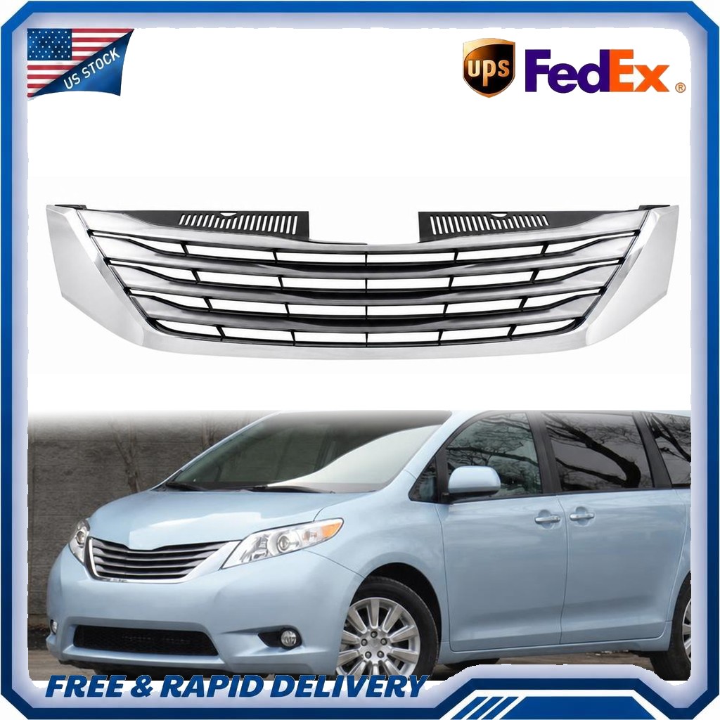 Front Bumper Center Grille Grill Assembly For Toyota Sienna 2015-2017 5310108040