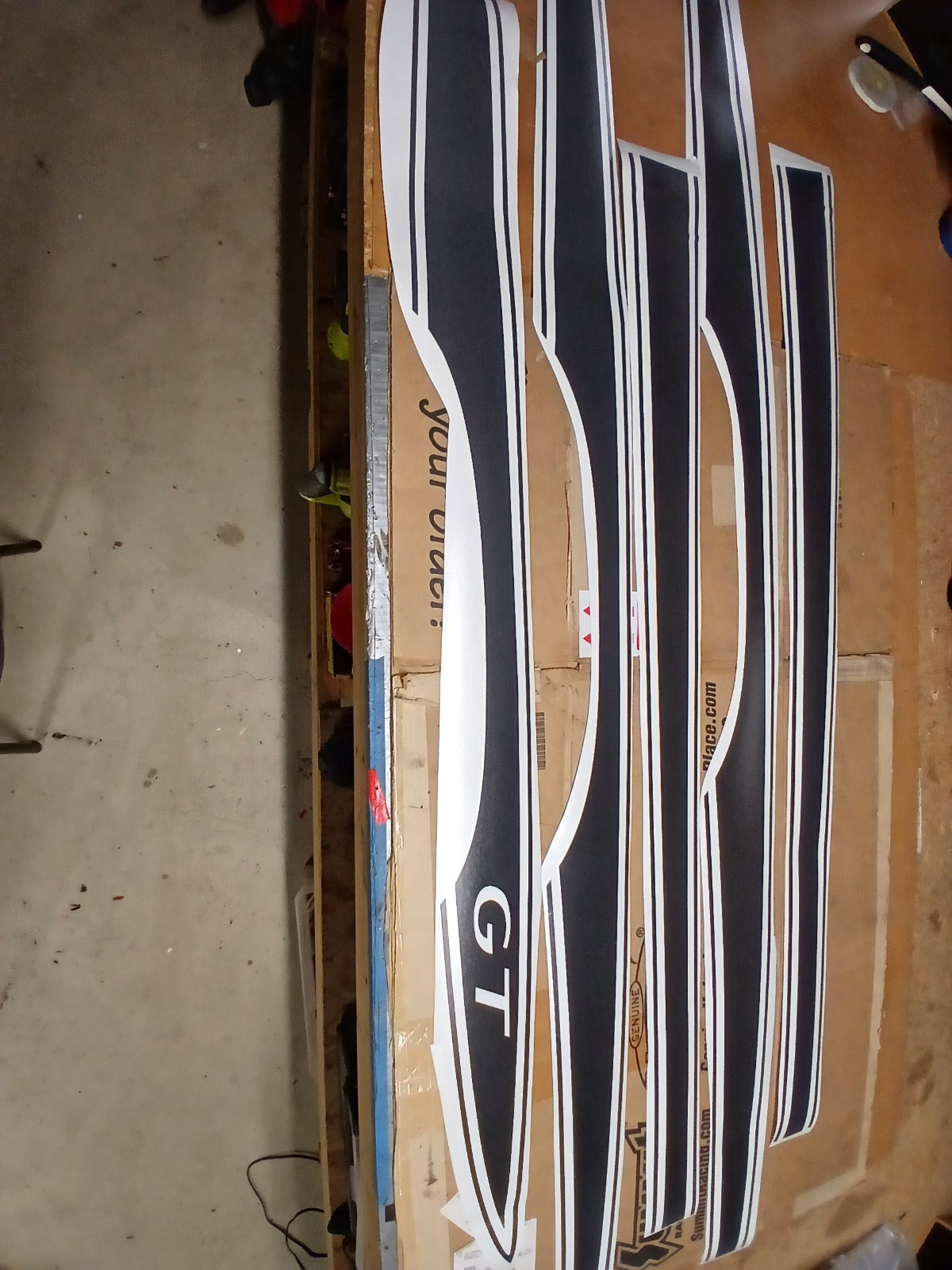 1972 PONTIAC LEMANS GT BLACK REFLECTIVE 1972LGT DECALS SWORD STRIPES KIT + BONUS