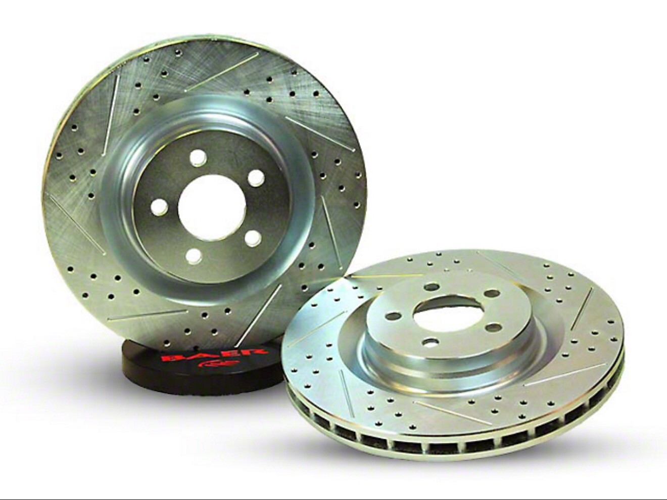 Baer Crossed Drilled Pair Rear 05-14 Mustang GT GT500 USA MADE