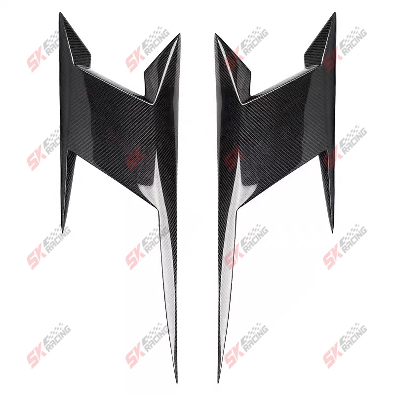 Fits Ford Mustang 2015-23 Unpainted FRP/Carbon Fiber Side Skirts Splitters Apron
