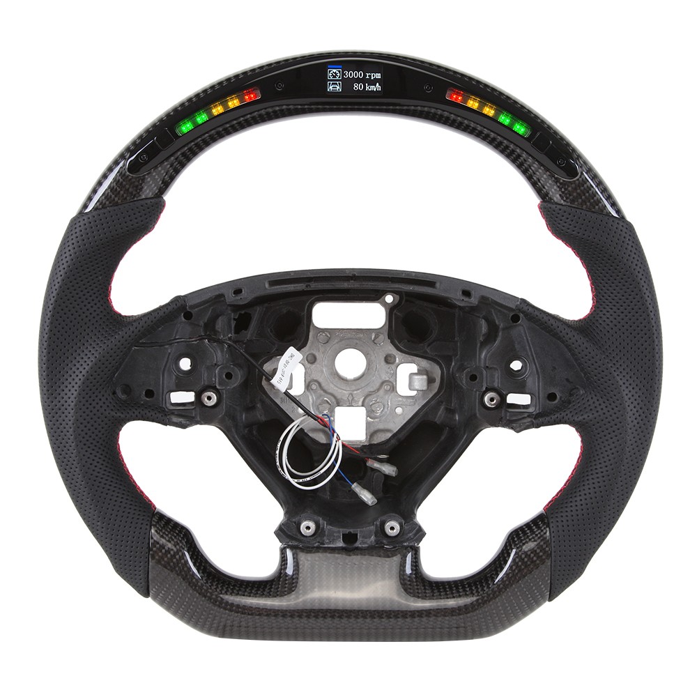 Real Carbon Fiber LED Steering Wheel for Chevrolet Camaro SS 2016-2024 NO Heated Real Carbon Fiber LED Steering Wheel for Chevrolet Camaro SS 2016-2024 NO Heated