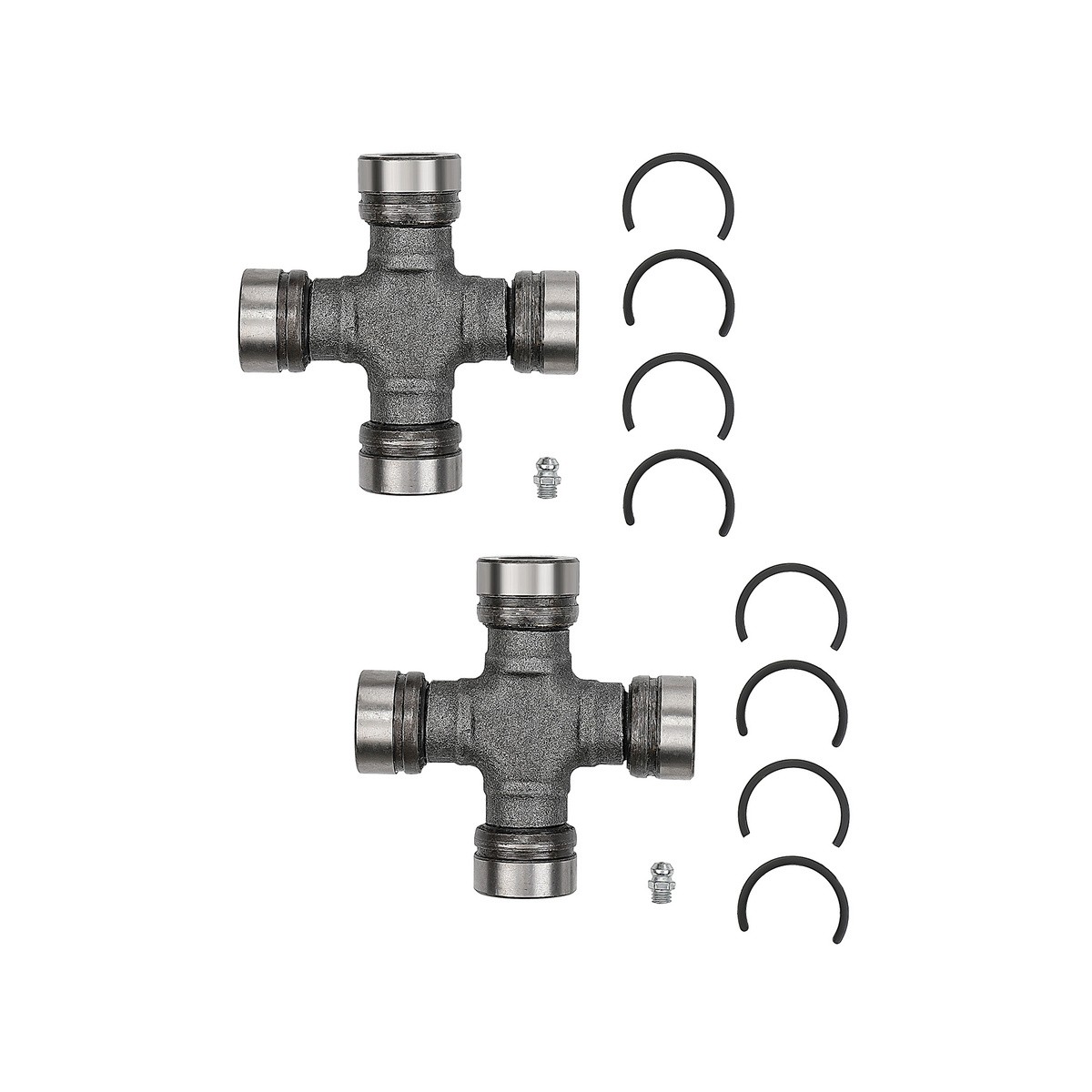 MOOG 534G 2PCS Greasable Driveshaft Universal Joint Kit Front Rear