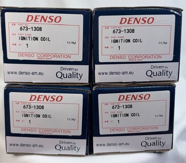 Set of 4 New DENSO 673-1308 Direct Ignition Coils OEM Toyota Lexus Scion 90919-0