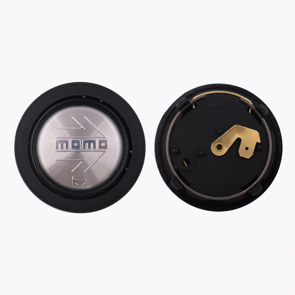 MOMO Silver polish Steering Wheel Horn Button Sport Competition Tuning