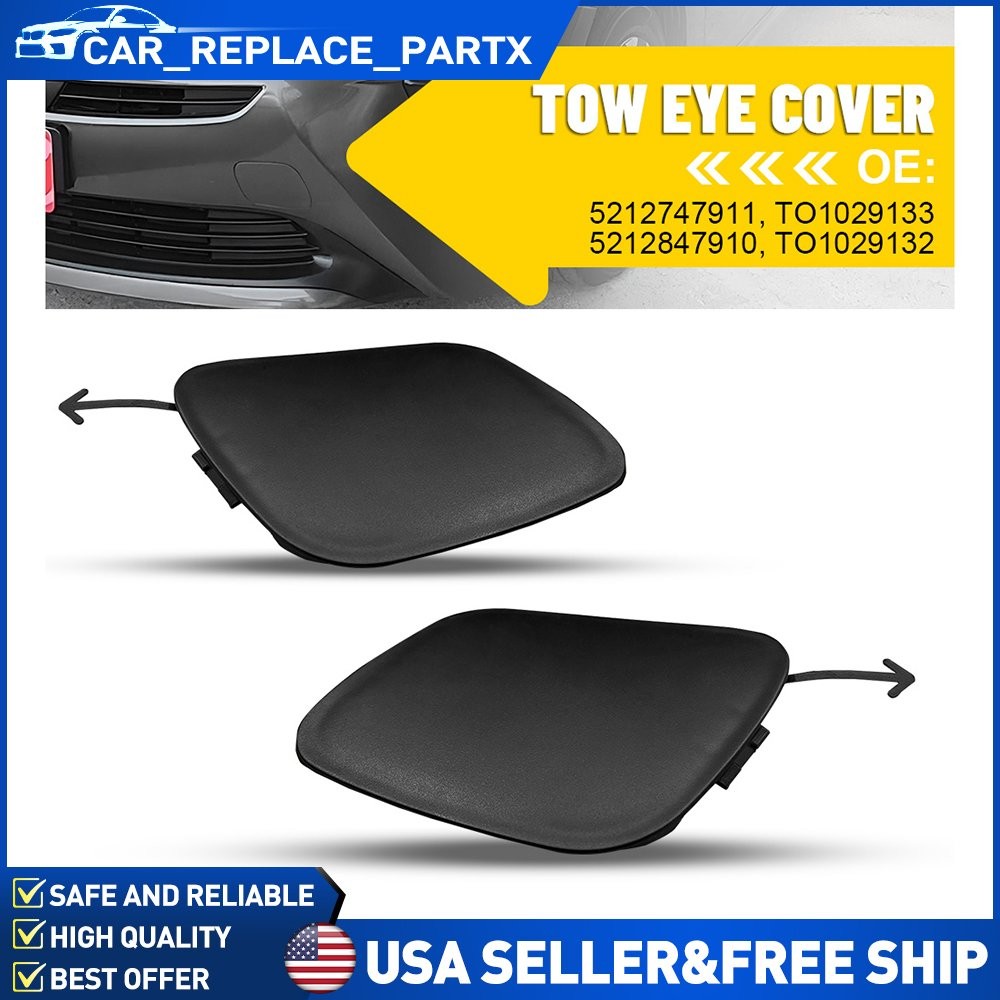 1/2set Front Left Right Side Bumper Tow Hook Eye Cover Cap ForToyota Prius 19-22