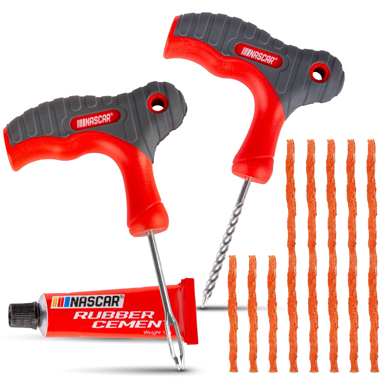 NASCAR Tire Plug Kit | 11 Piece | Cars, Trucks, Motorcycles, Bikes, ATVs, More