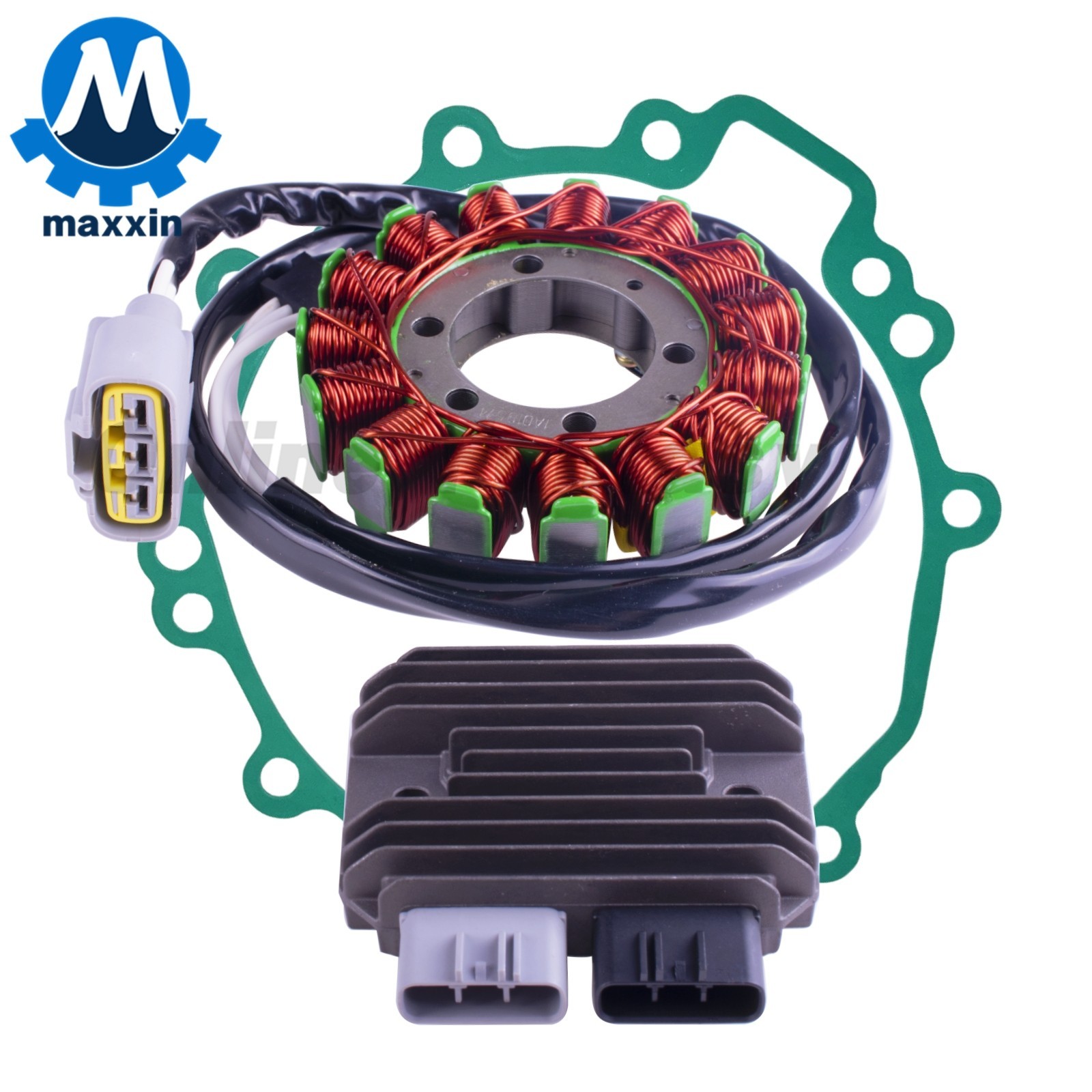 Magneto Stator+Voltage Rectifier+Gasket For Kawasaki ZX600 Ninja ZX6R 2009-2017