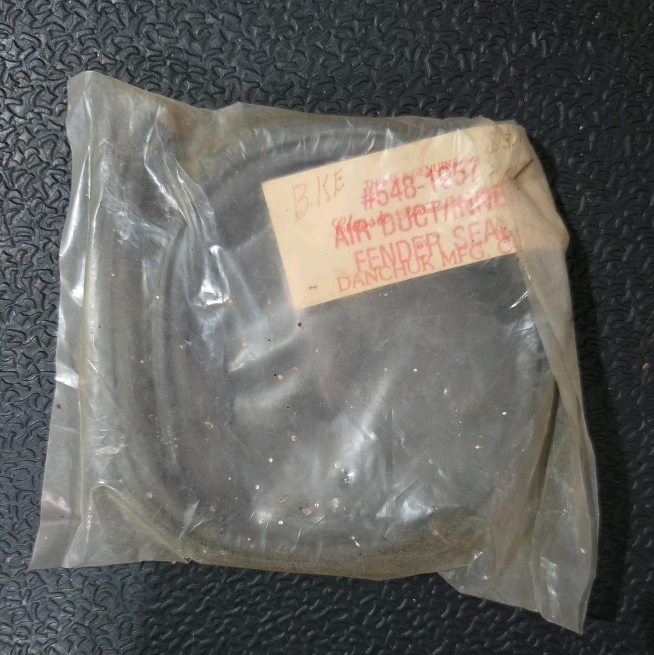 1957 CHEVROLET BEL AIR Air Duct  INNER FENDER  RUBBER  SEAL-NEW-USA Danchuk MFG