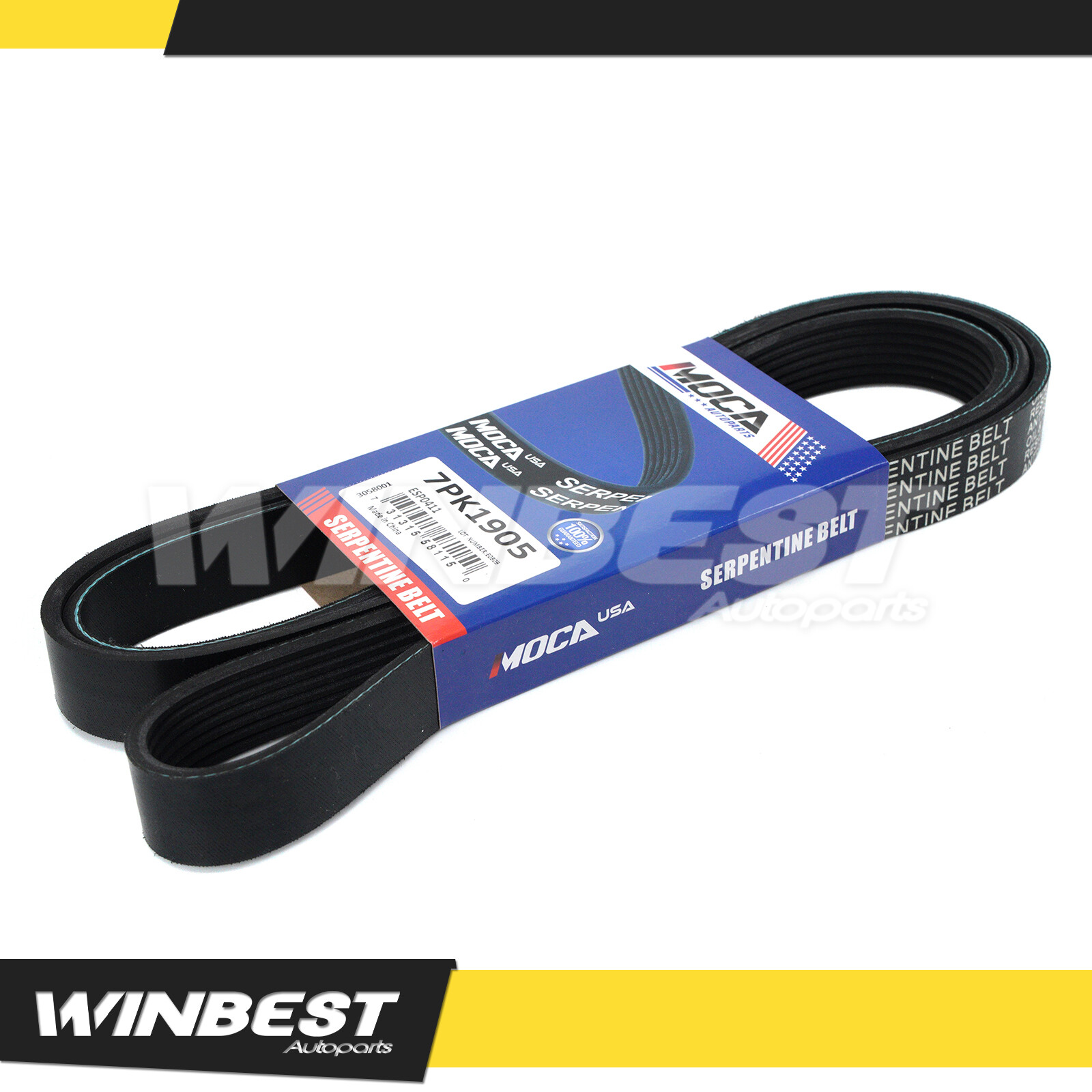 7PK1905 EPDM Serpentine Belt fit Toyota Camry RAV4 Corolla Matrix Scion xB Vibe