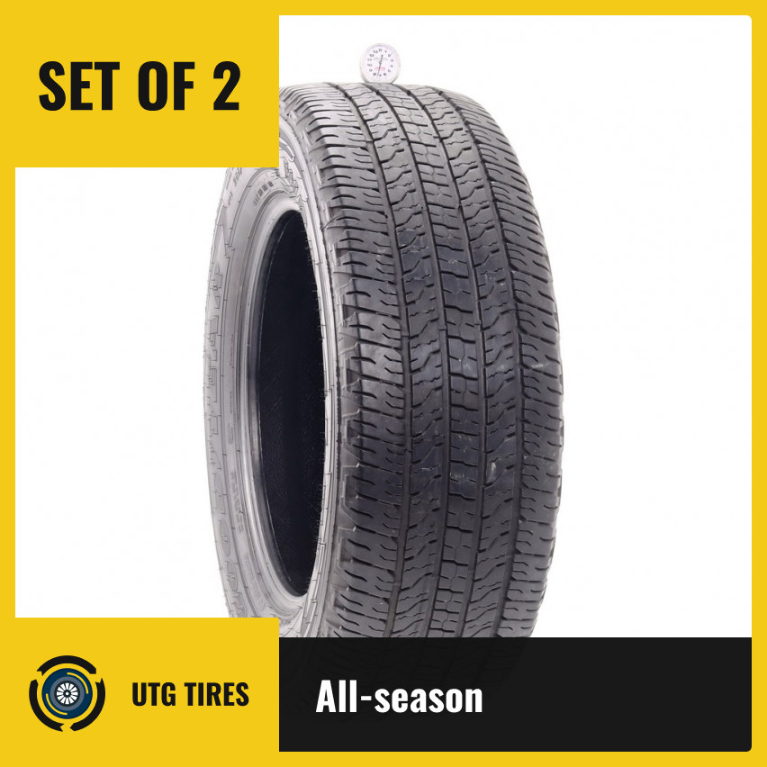 Set of (2) Used 265/60R18 Goodyear Wrangler Fortitude HT 110T - 7.5/32