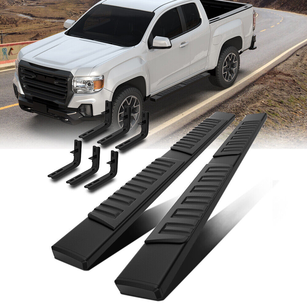 2PCS 6'' Running Boards  For 15-22 Chevrolet Colorado GMC Canyon Extended Cab