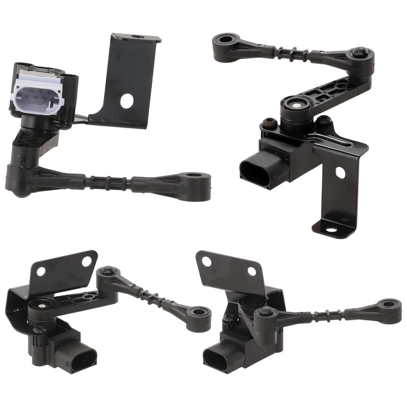 Set of 4 Suspension Ride Height Sensors Front & Rear Driver Passenger Side