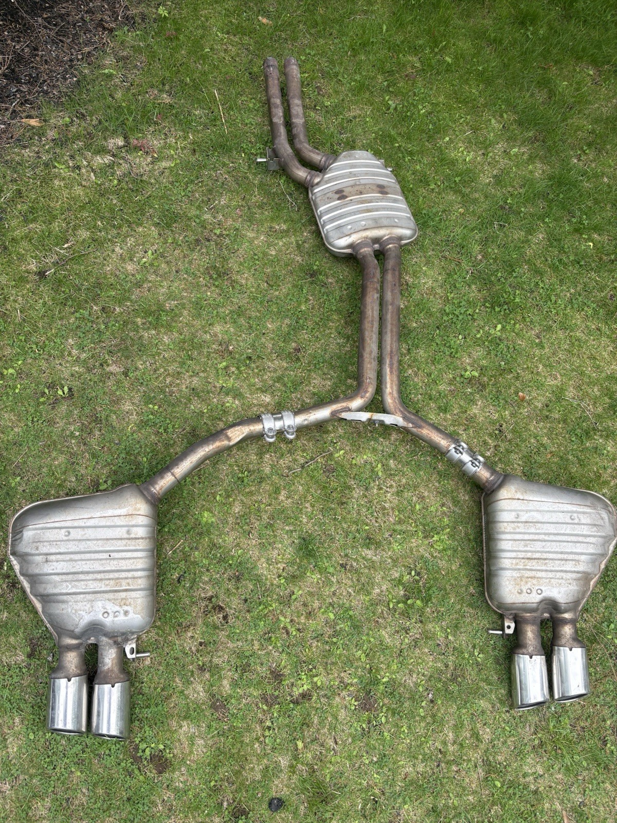 13-16 Audi S4 B8 Exhaust Muffler Silencer Pipe Rear Left Right 8K0253411Ad OEM