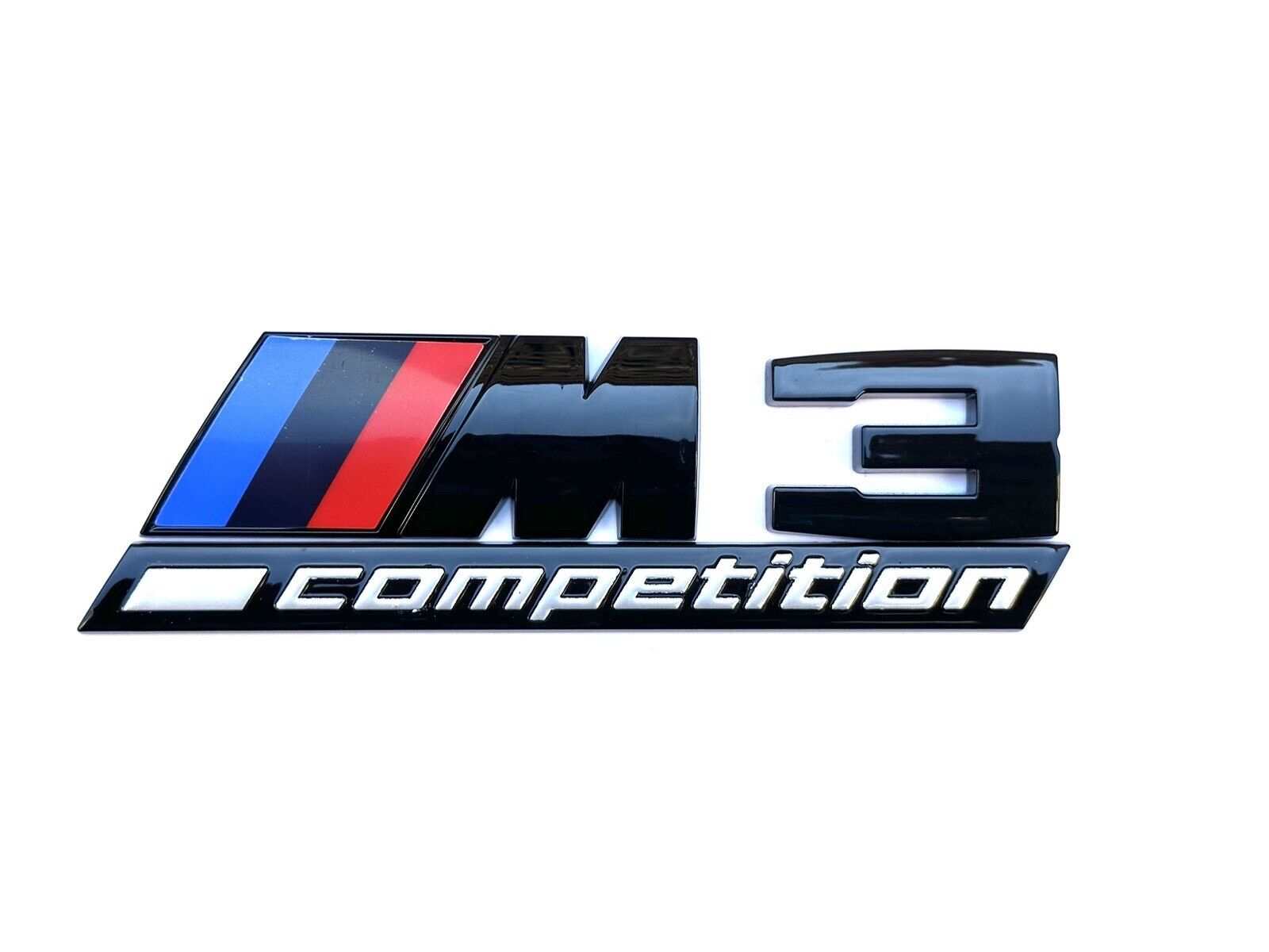 Fit For BMW M3 Competition Gloss Black Style Rear Trunk Emblem Badge M Sticker