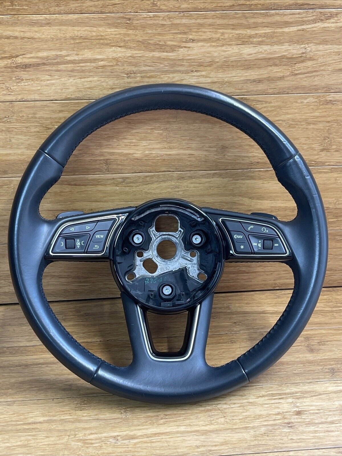 🚘 OEM 2018 - 2021 Audi A5 Steering Wheel Black Leather Three spokes *NOTE* 🔷