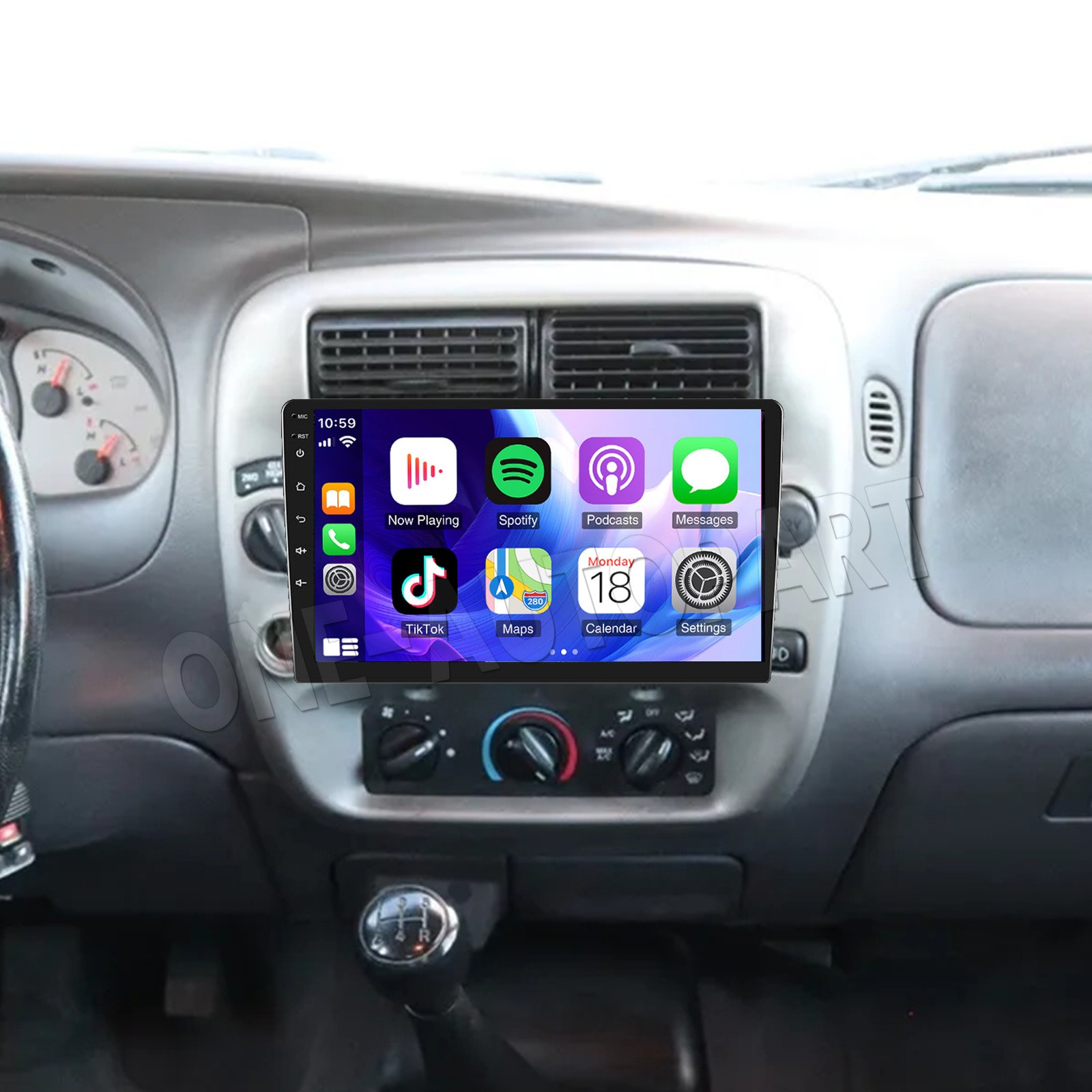 4+64GB Car Radio Stereo For Ford Ranger 1998–2011 Android 13 CarPlay GPS Player