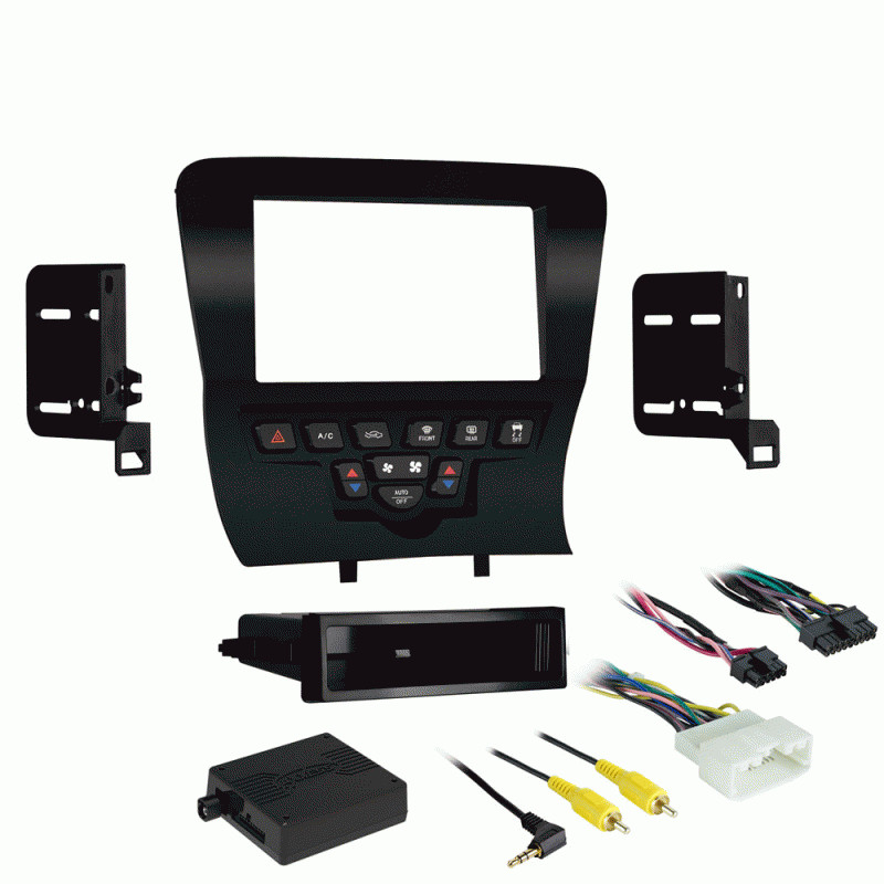 Metra 99-6514B DDIN Matte Black Stereo Dash Kit for 2011-2014 Dodge Charger