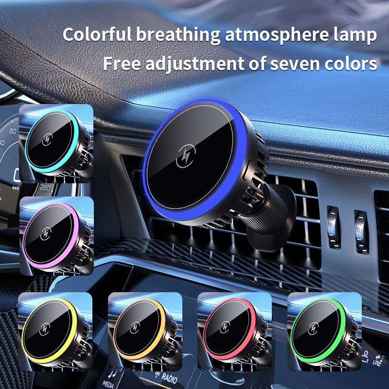 Strong Magnetic 360° Rotation Mag Safe Air Vent Car Mount Dashboard Phone Holder