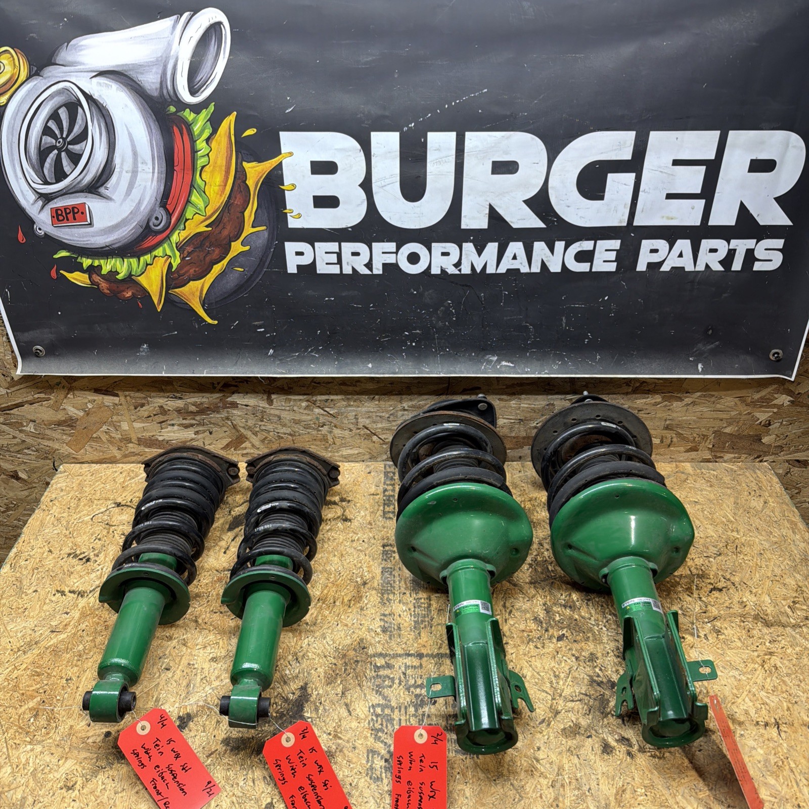 TEIN Front & Rear Suspension Set With Eibach Springs 2015 Subaru Wrx Sti