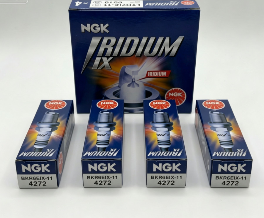 Genuine NGK 4272 BKR6EIX-11 Iridium IX Spark Plugs (4 Pack) For Honda Mitsubishi