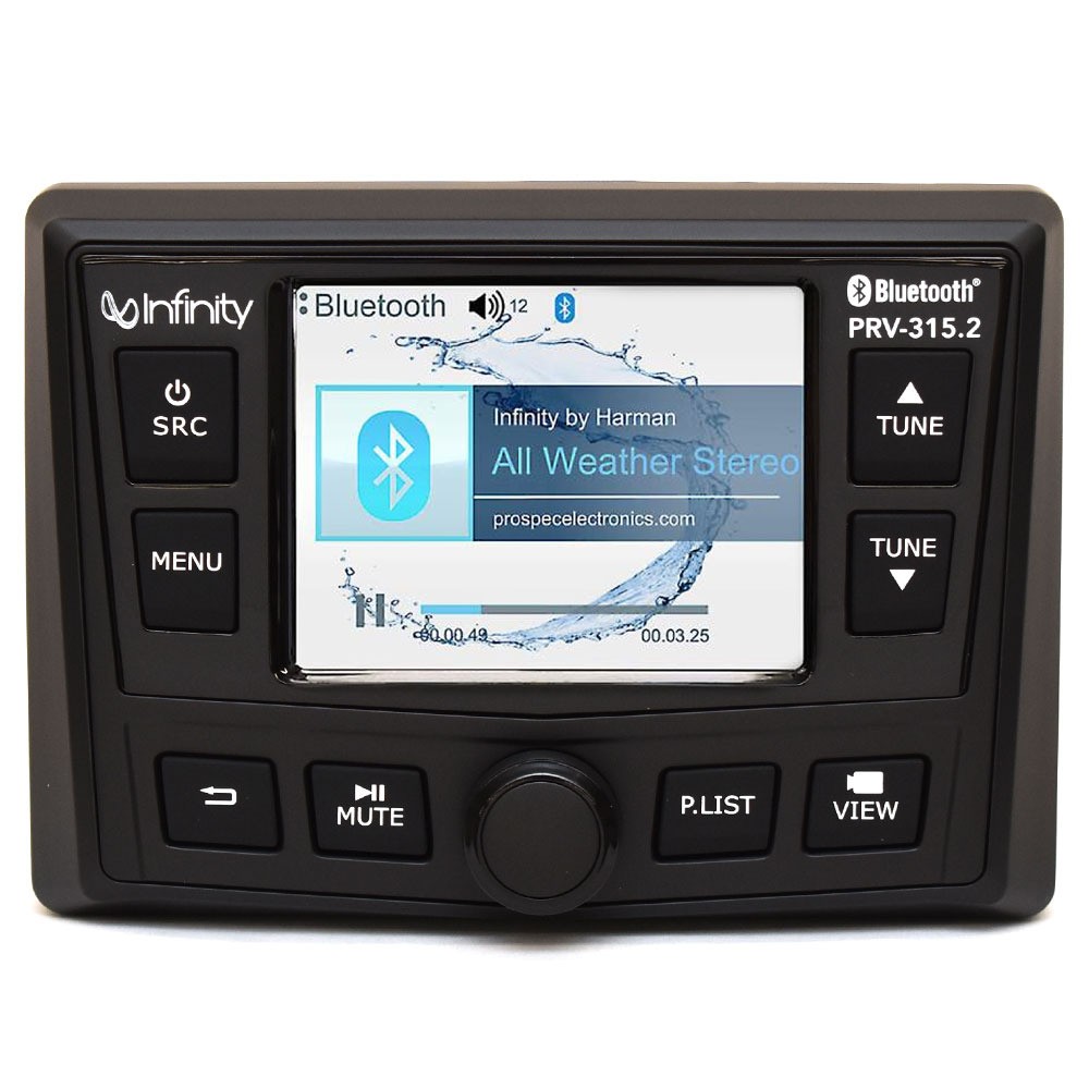 Infinity Boat All-In-One Marine Receiver INFPRV315.2 | 4 x 50W Bluetooth