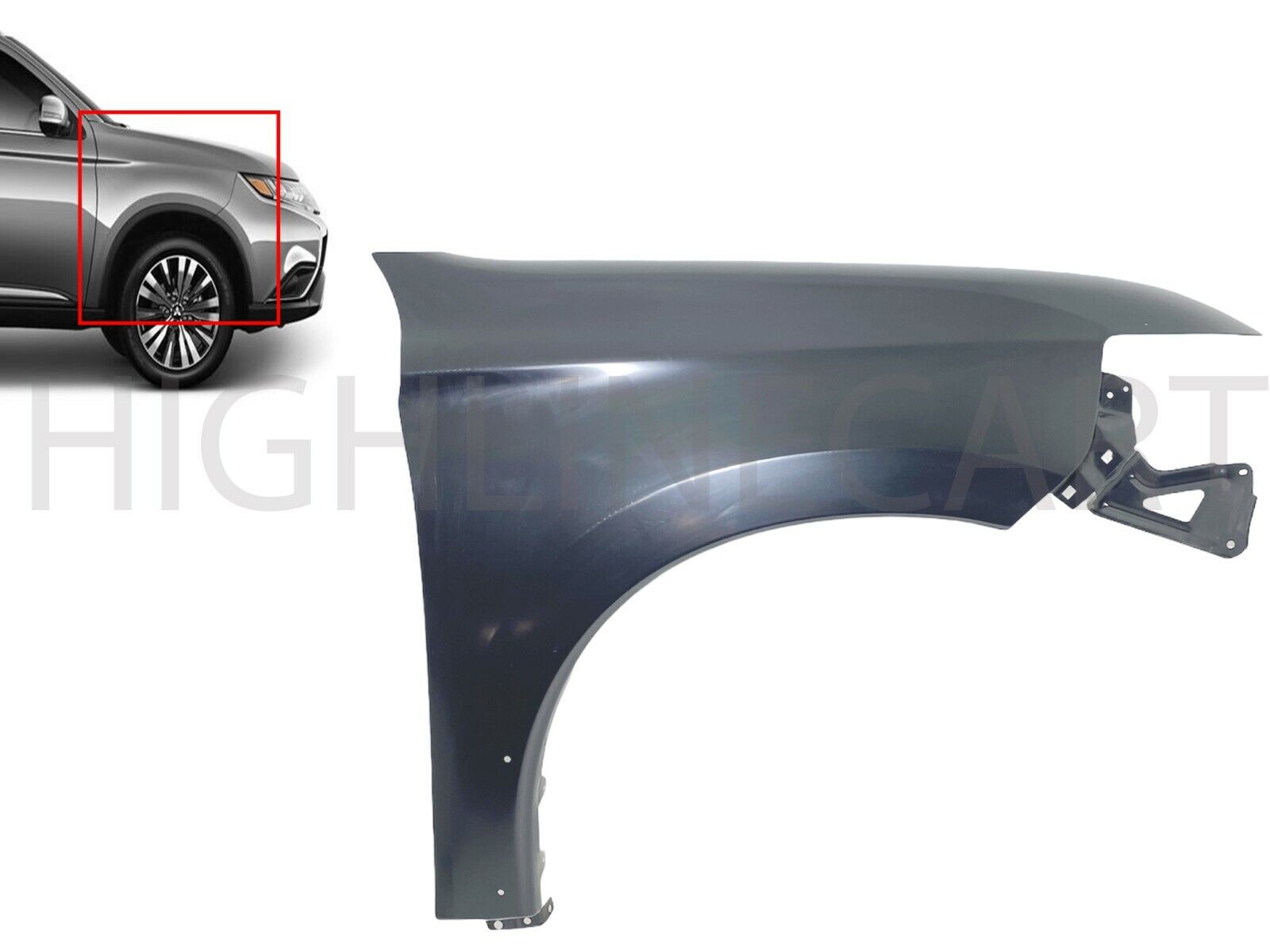 For 2016-2020 Mitsubishi Outlander Right Front Fender Panel Front Right 5220K686