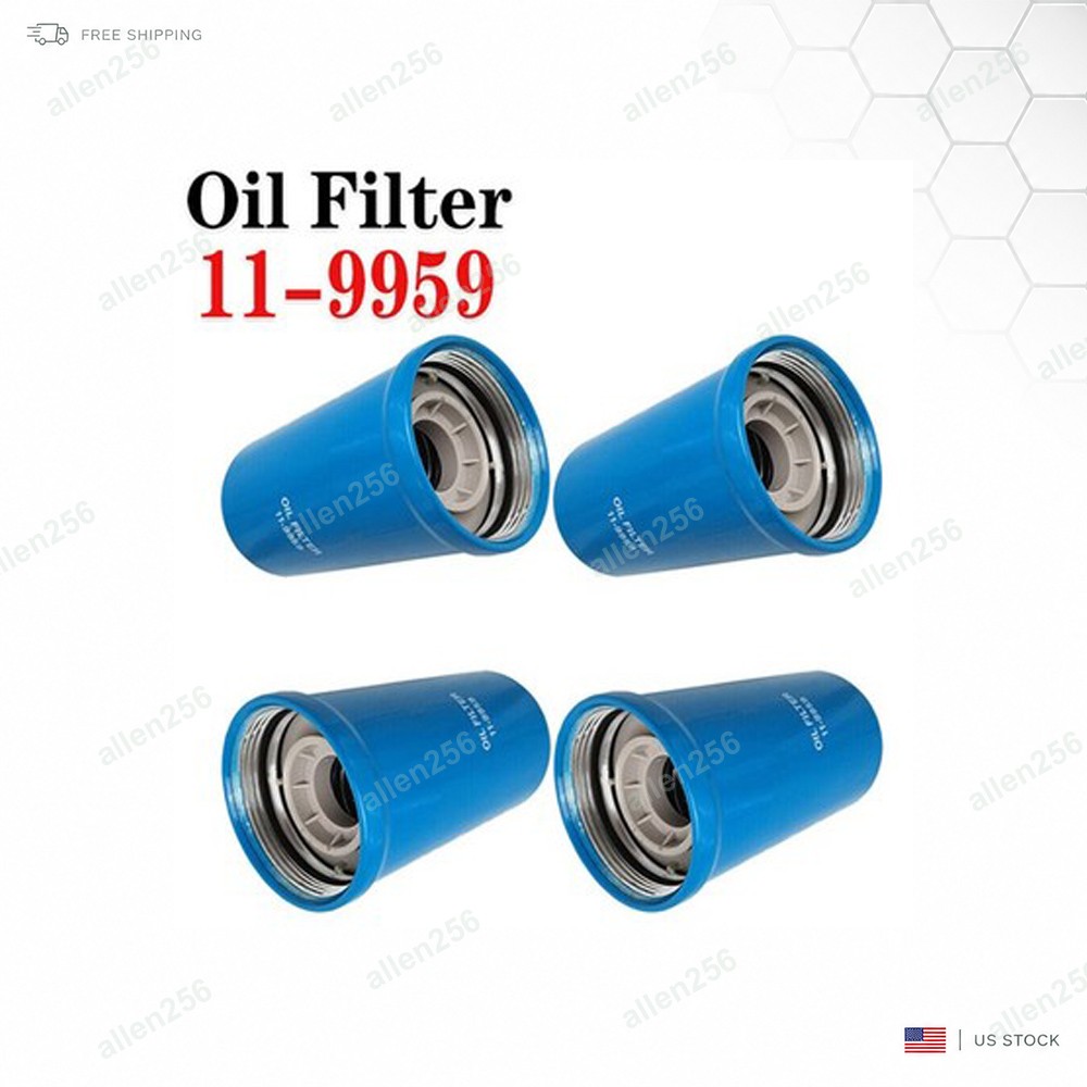 4 PACK OIL Filter 11-9959 119959 Fit For Thermo·King S600 S600M C600M·