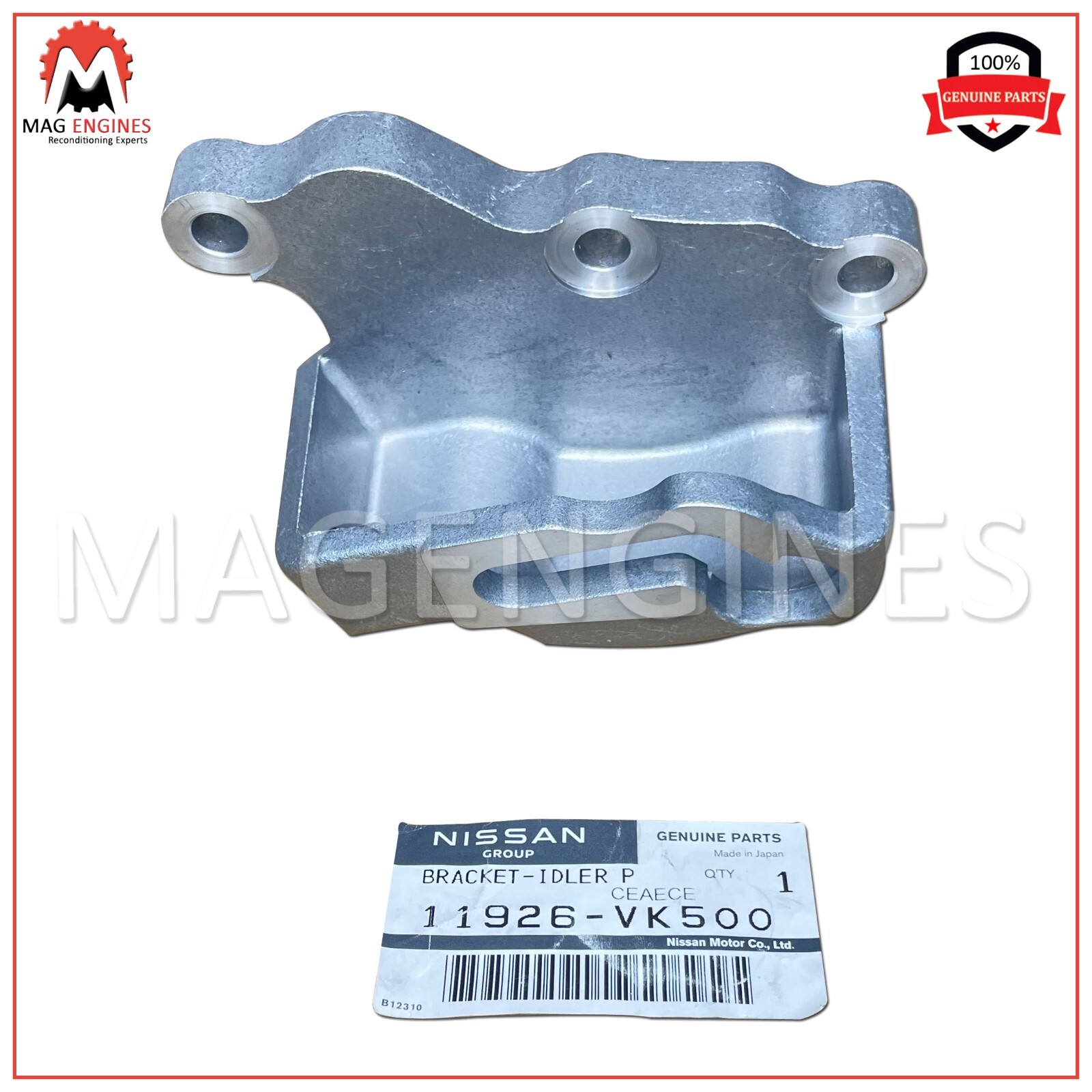 11926-VK500 / VM00A GENUINE OEM BRACKET IDLER PULLEY YD25 Di/DTi 11926VK500
