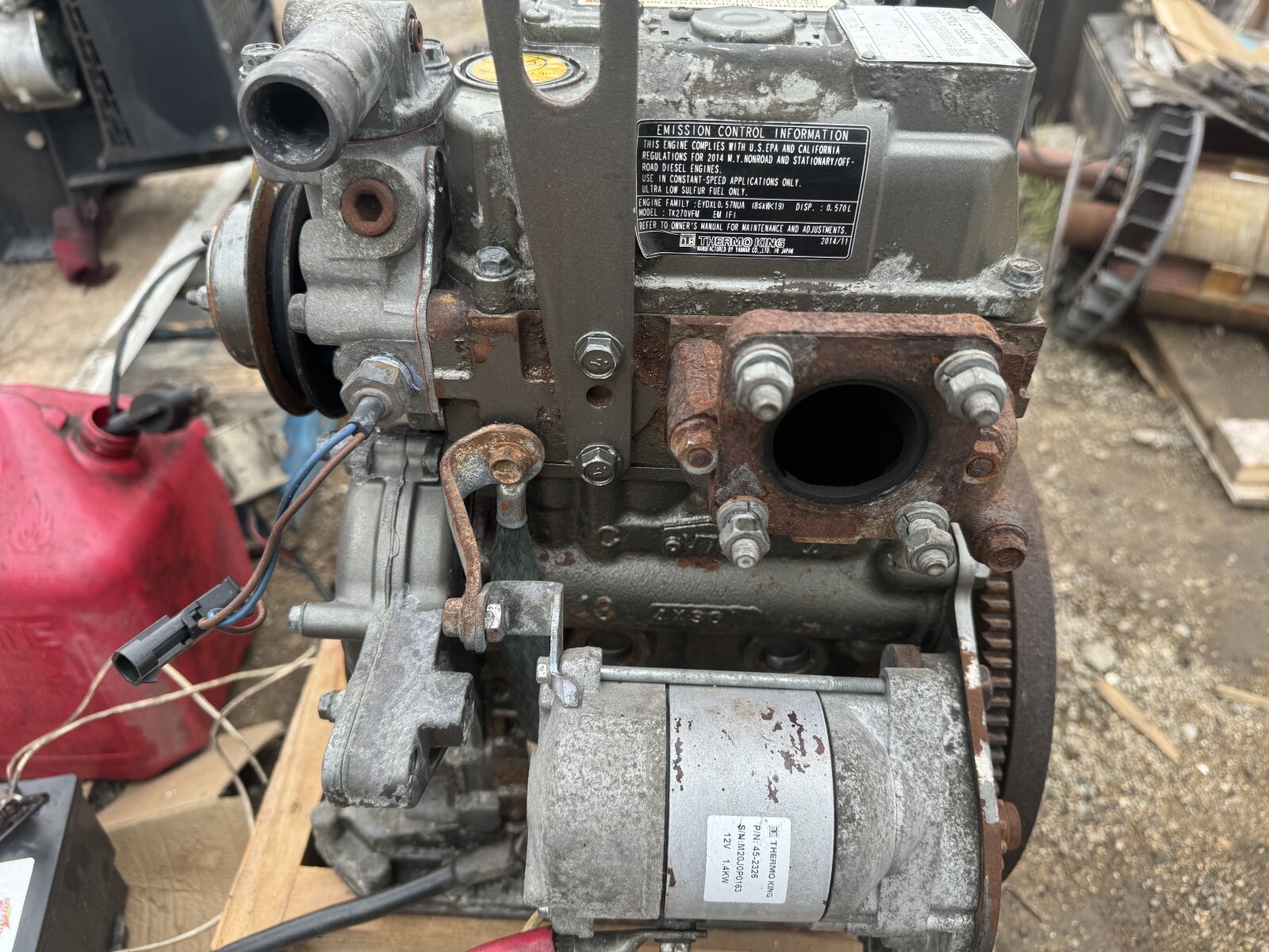 Thermo King Ingersoll Rand YANMAR TK270M Complete Engine Thermo King Ingersoll Rand YANMAR TK270M Complete Engine