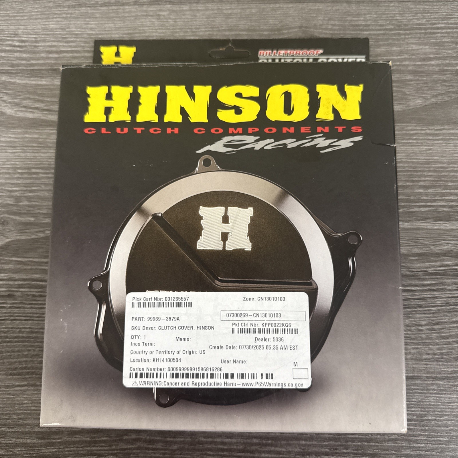 Hinson Billetproof Clutch Cover Fits 2022-2025 KAWASAKI KX450 KX450X KX450SR