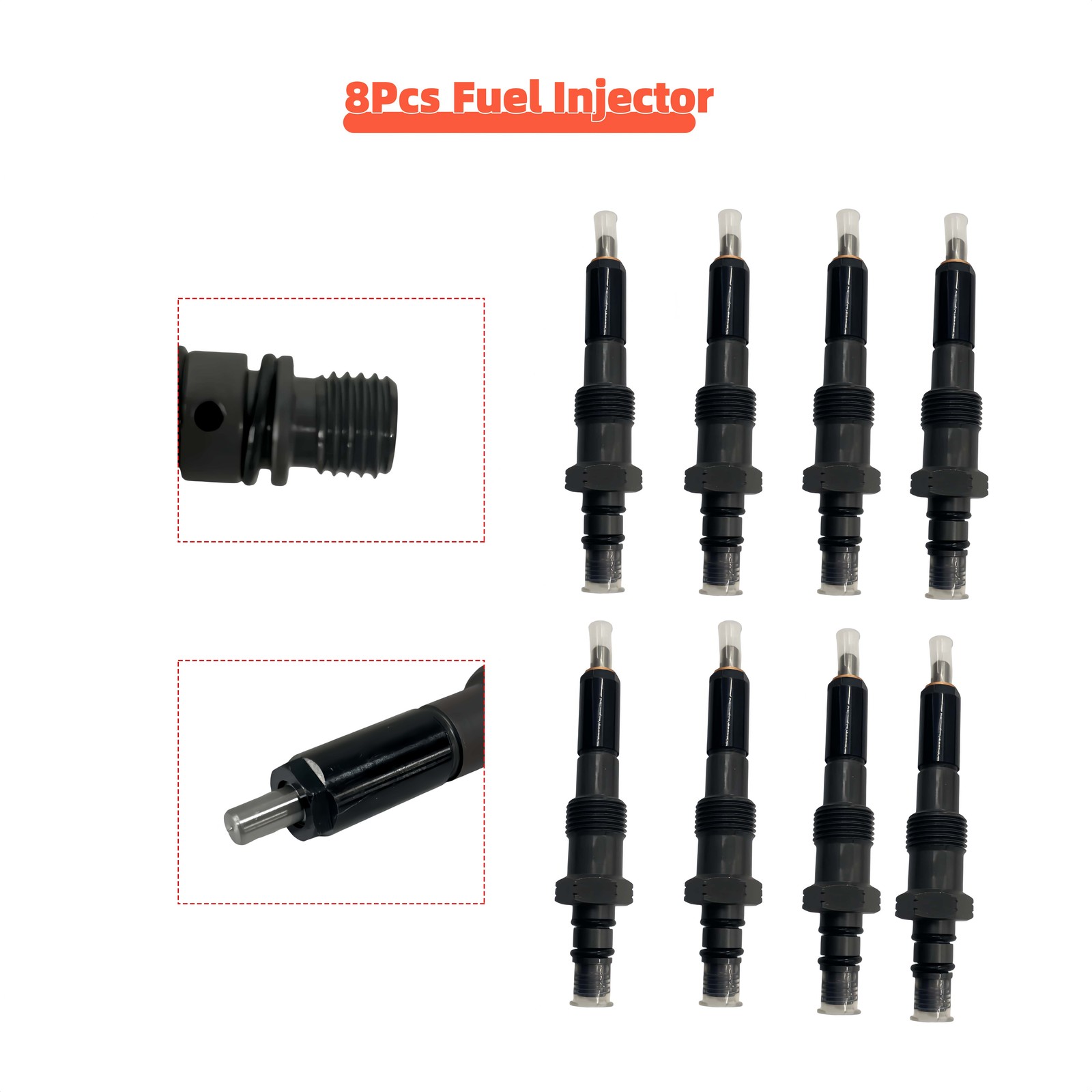 8Pcs New Fuel Injector Fit For 1983-1994 Ford IDI Diesel 6.9L 7.3L 6760301